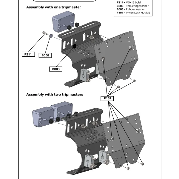 H3D009 – Navigation Protection Bracket for PB001 and GPS antennas